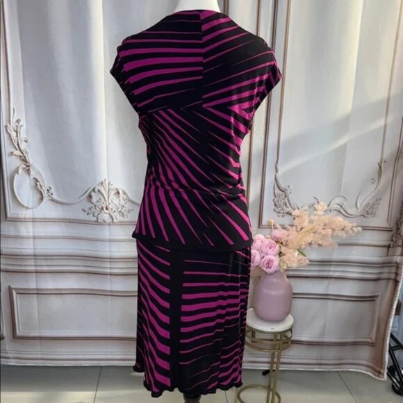 YIGAL AZROUEL op art skirt and top set size 4 - Picture 2 of 5